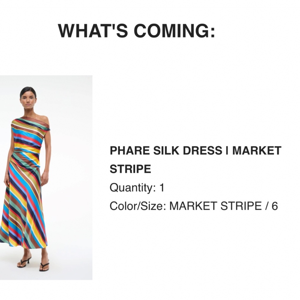 STAUD Phare silk dress Market Stripe 6